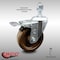 Service Caster 4 Inch SS High Temp Phenolic 12mm Threaded Stem Caster with Total Lock Brake SCC-SSTSTTL20S414-PHSHT-M1215 - alternate 2
